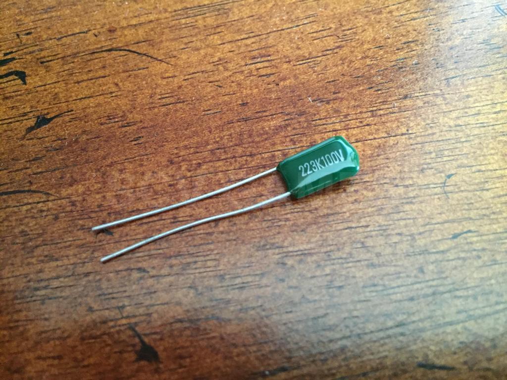 .022 Micro Farad Mylar Capacitor - 100 Volts DC