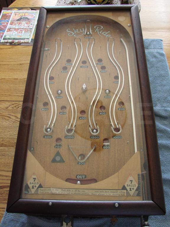 1933 Genco Sky Ride 1 Cent Mechanical Pinball Machine