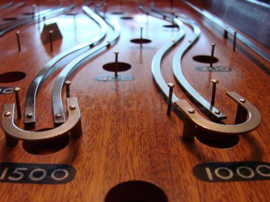 1933 Genco Sky Ride 1 Cent Mechanical Pinball Machine Image