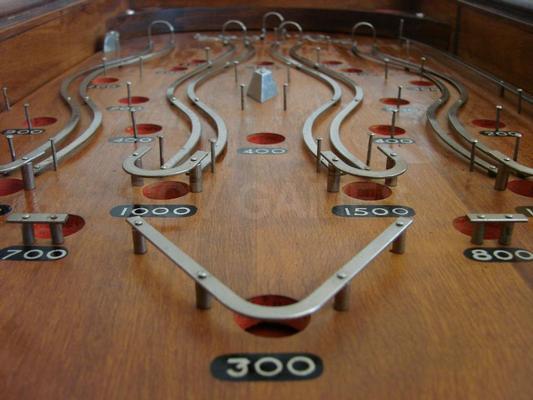 1933 Genco Sky Ride 5 Cent Mechanical Pinball Machine Image