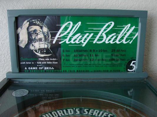 1934 Rockola World Series Mechanical Pinball Machine Image