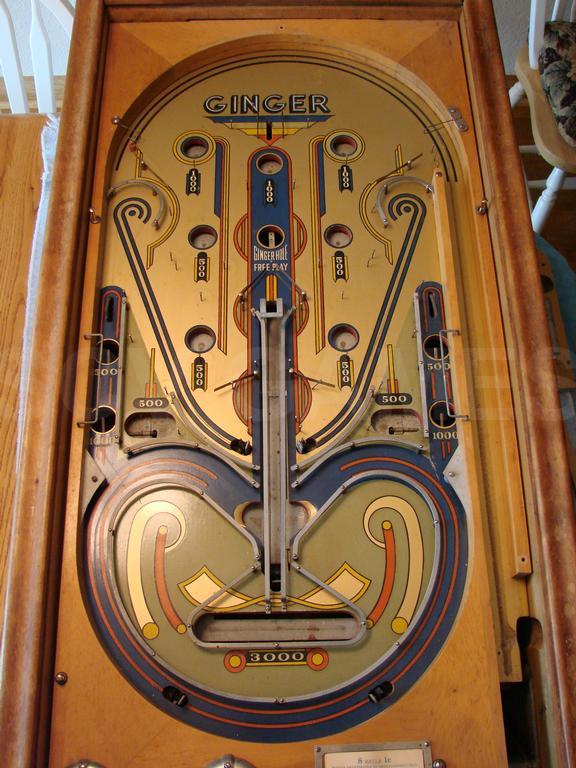 1936 Chicago Coin Ginger EM Pinball Machine