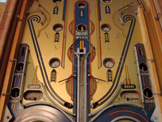 1936 Chicago Coin Ginger EM Pinball Machine Image