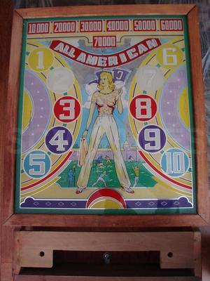 1940 Chicago Coin All American Pinball Image