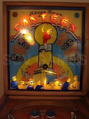 1945 Gottlieb Stage Door Canteen Flipperless Pinball Image