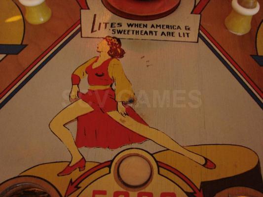 1945 Gottlieb Stage Door Canteen Flipperless Pinball Image