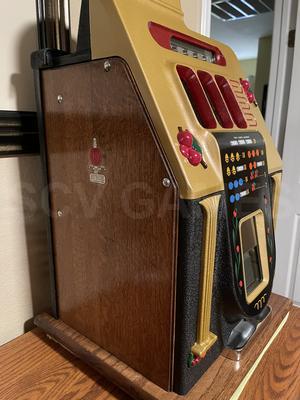 1946 Mills Golden Falls 10 Cent Slot Machine Restored Image