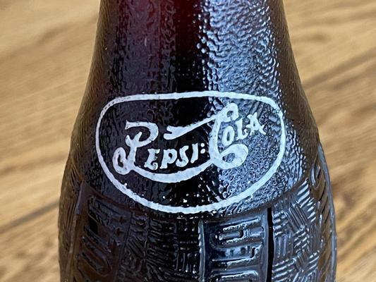 1948 12oz Full Pepsi Double Dot Bottle - Dallas Texas Image