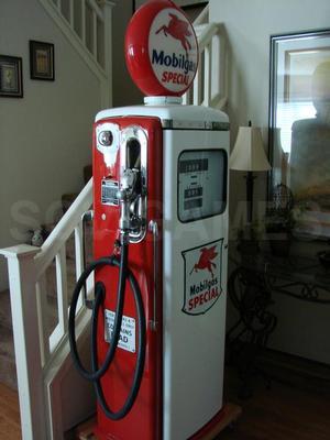 1949 Tokheim 300 Mobil Gas Pump and Oil Pump Restored Image