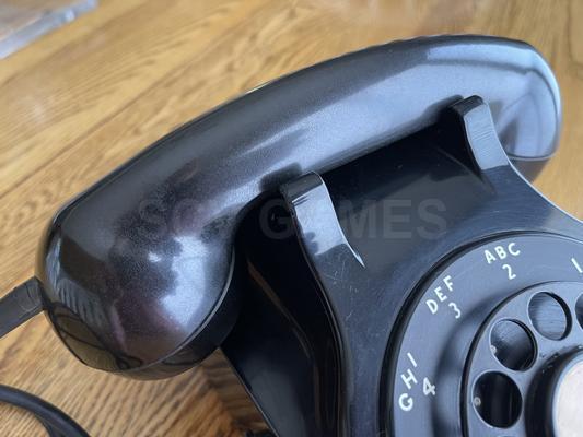 1950's Kellogg DK-500-BA Black Desk Phone Image