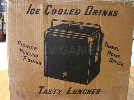 1950's Pepsi Ice Chest Cooler with Orginal Box Image