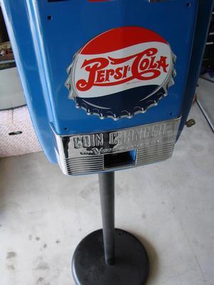 1950's Vendo Pepsi Coin Changer with Stand Image