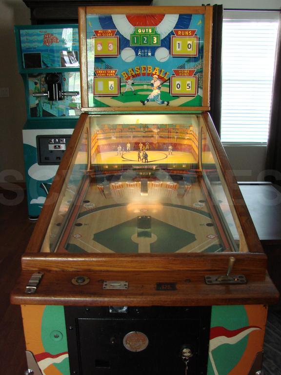 1957 Williams Baseball Pitch and Bat Pinball