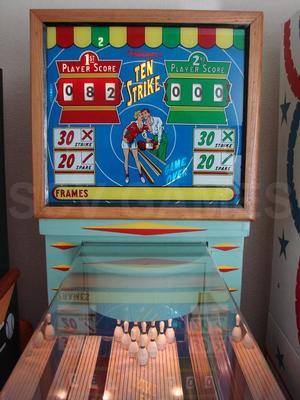 1957 Williams Ten Strike Bowling Arcade Game Image