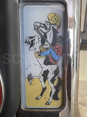 1958 Mills Cowboy & Horse Shoe Hightop Slot Machine Image