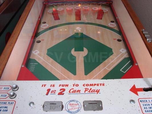 1959 Williams Pinch Hitter Deluxe Pitch and Bat Arcade Game Image