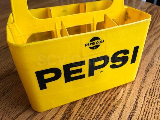 1960s hard plastic Pepsi six pack handled carrier Image