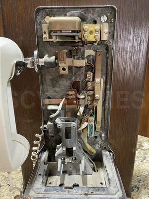 1960's Western Electric 233 Chrome 3-Slot Payphone Image