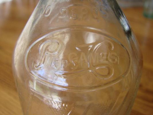 1962 Pepsi Cola Empty Bottle Image