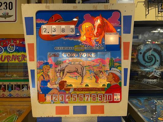 1965 Gottlieb Cow Poke Pinball Machine Image