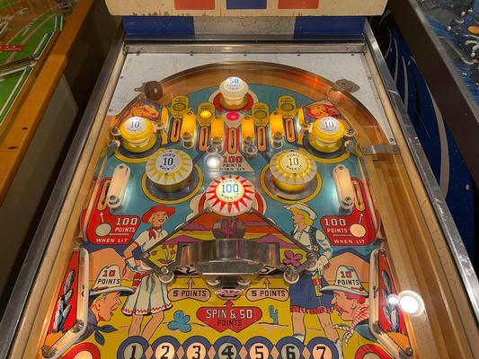 1965 Gottlieb Cow Poke Pinball Machine Image