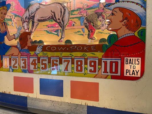 1965 Gottlieb Cow Poke Pinball Machine Image