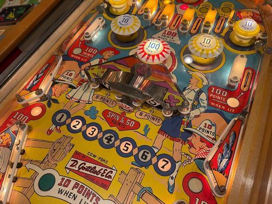 1965 Gottlieb Cow Poke Pinball Machine Image