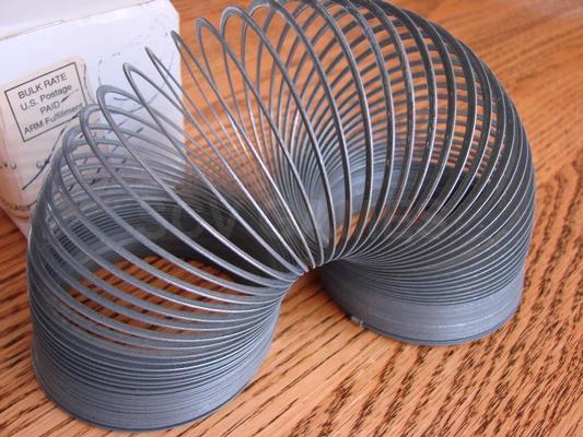 1965 Vintage Cheerios Metal Slinky in Box Image