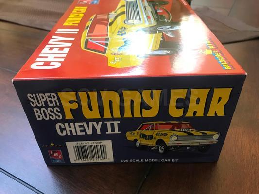 1966 Chevy II Funny Car 1/25 Scale Model New in Box Image