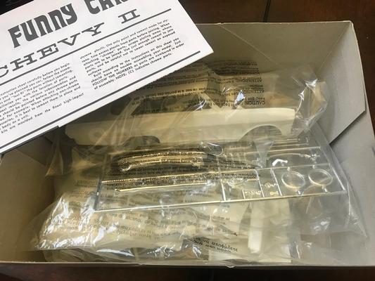 1966 Chevy II Funny Car 1/25 Scale Model New in Box Image