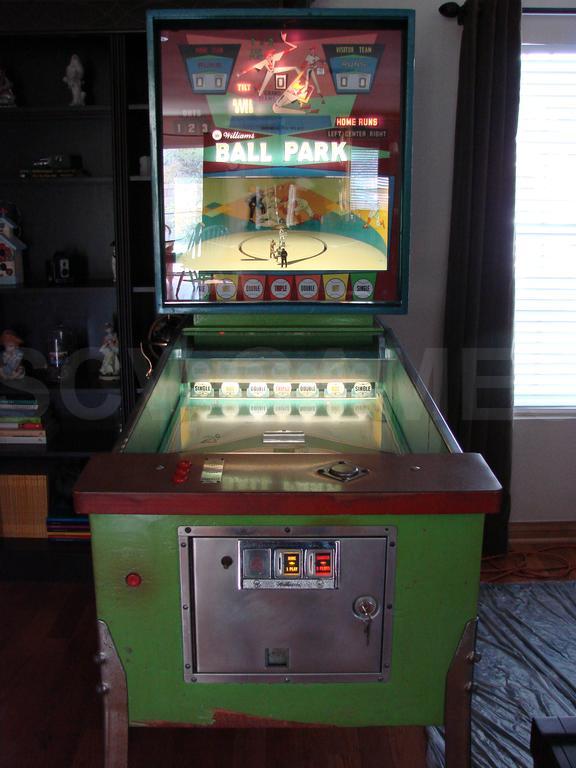 1968 Williams Ball Park Pinball Pitch and Bat Pinball