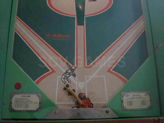 1968 Williams Ball Park Pinball Pitch and Bat Pinball Image