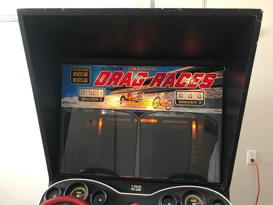 1971 Allied Leisure Industries Drag Races Arcade Machine Image