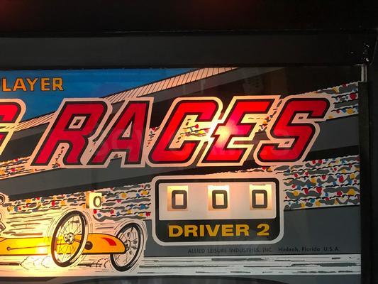 1971 Allied Leisure Industries Drag Races Arcade Machine Image