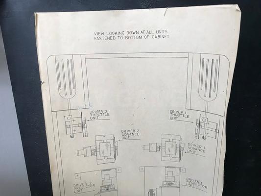 1971 Allied Leisure Industries Drag Races Arcade Machine Image