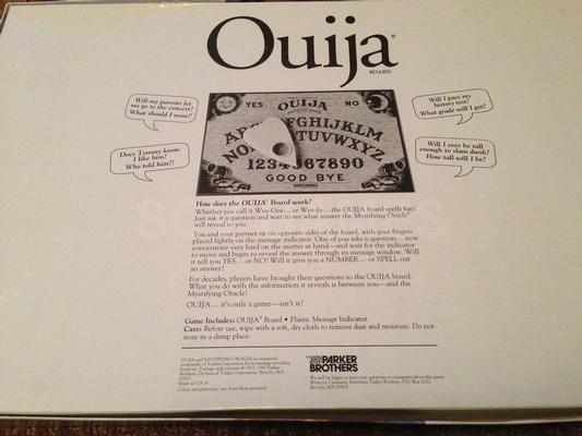 1972 Ouija Board Game in Original Box Image