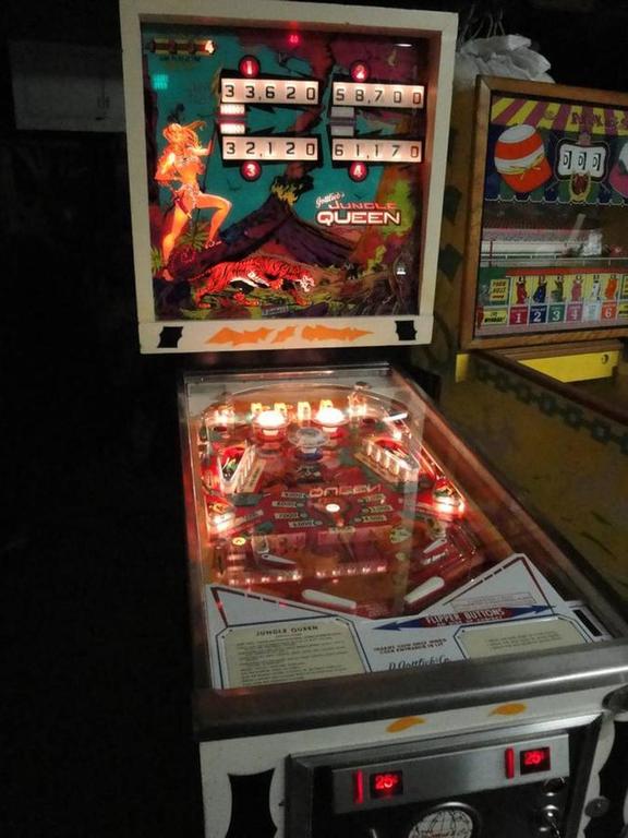 1974 Gottlieb Jungle Queen Pinball Machine