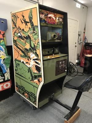 1974 Midway Panzer Attack Upright Arcade Machine Image