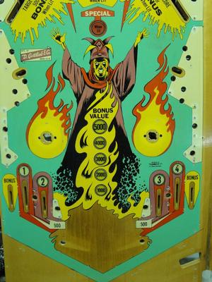 1975 Gottlieb Abra-Ca-Dabra Pinball Playfield Image