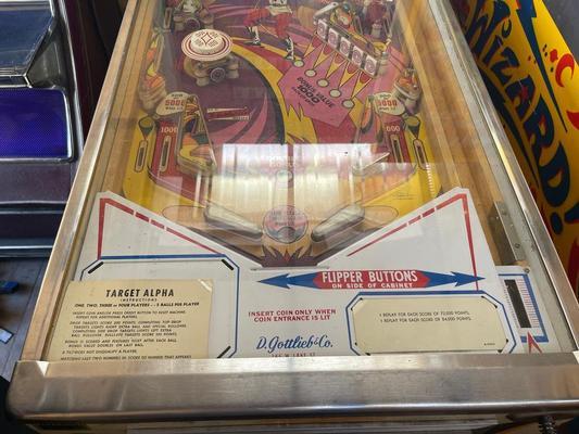 1976 Gottlieb Target Alpha Pinball Machine Image