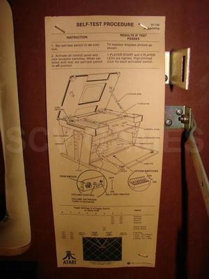 1979 Atari Asteroids Cocktail Table Game Image