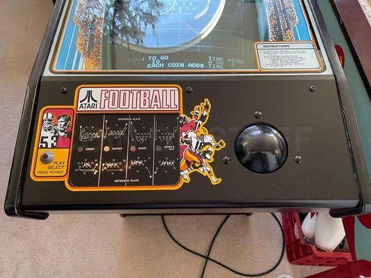 1979 Atari Football 2 Player Table Arcade Machine Image