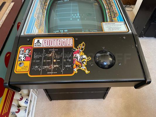 1979 Atari Football 2 Player Table Arcade Machine Image