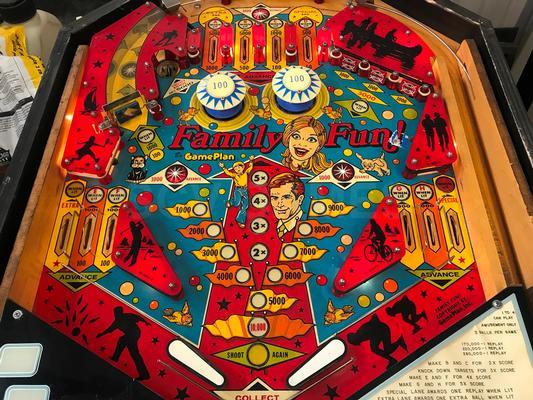 1979 Game Plan Family Fun Cocktail Pinball Machine Image