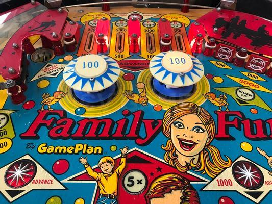 1979 Game Plan Family Fun Cocktail Pinball Machine Image