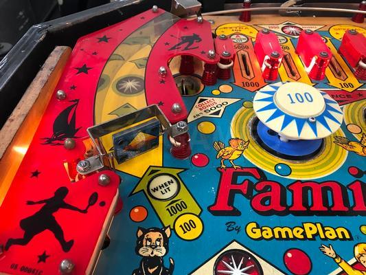 1979 Game Plan Family Fun Cocktail Pinball Machine Image