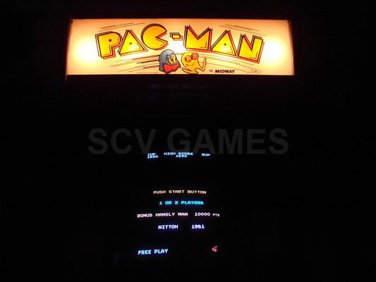 1980 Midway Hangly-Man (Pac-Man) Cabaret Arcade Game Image