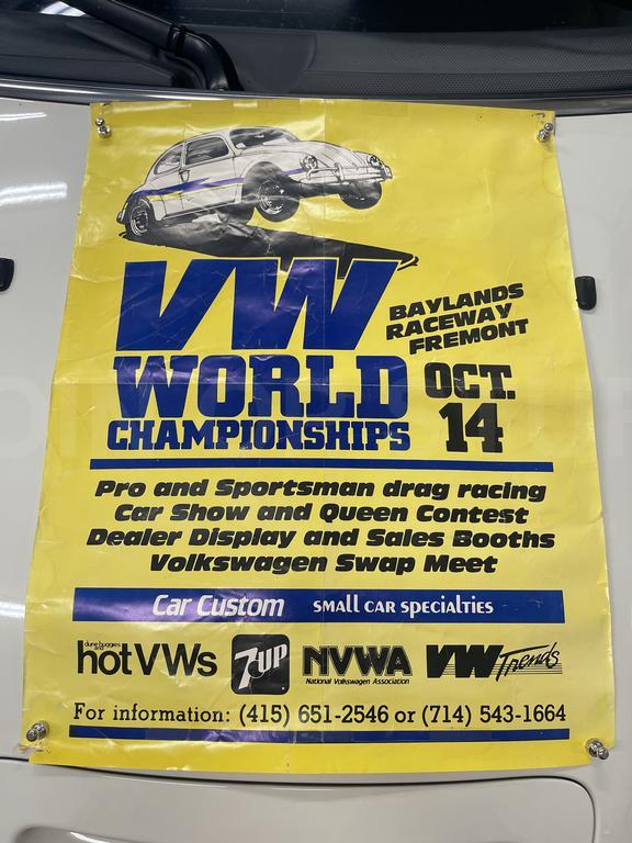 1980s Vintage VW Car Show and Drag Race Posters