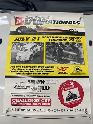 1980s Vintage VW Car Show and Drag Race Posters Image