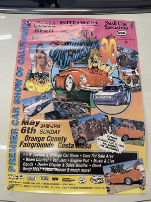 1980s Vintage VW Car Show and Drag Race Posters Image